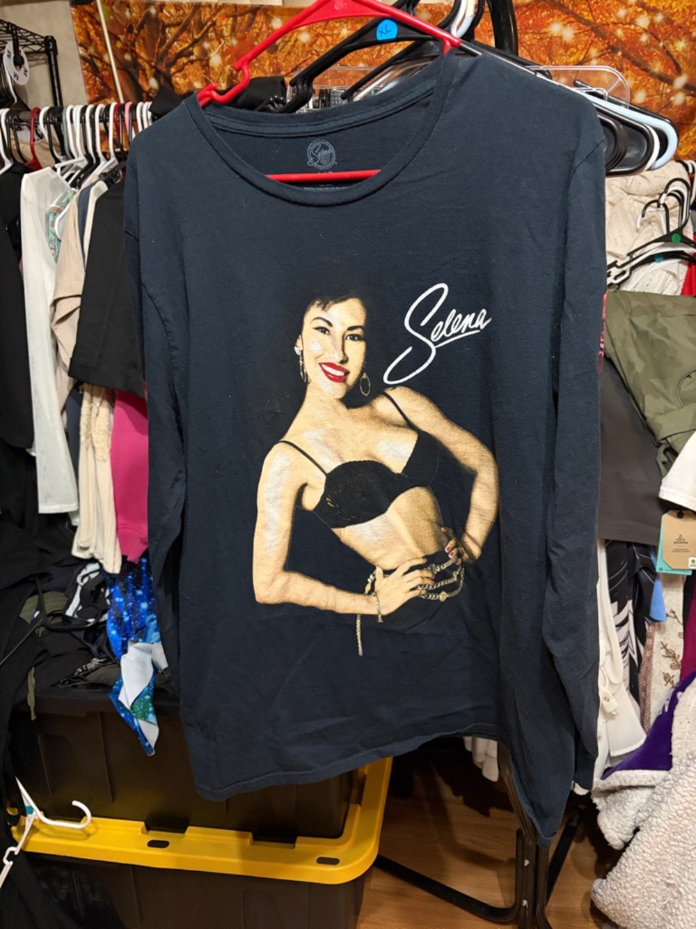 Official Selena Quintanilla Portrait Long Sleeve Graphic Tee -